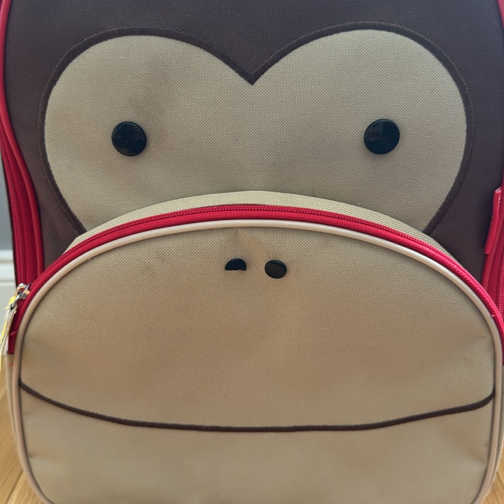 Skip Hop Kids Luggage with Wheels, Zoo, Monkey - Picture 4 of 12